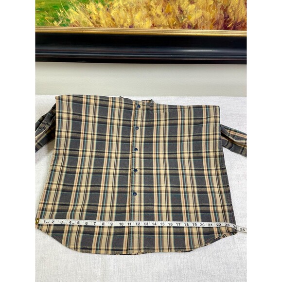 Vintage LL Bean Mens Plaid Button Down Shirt Large Tall Vintage Plaid Mens Shirt - Picture 11 of 15